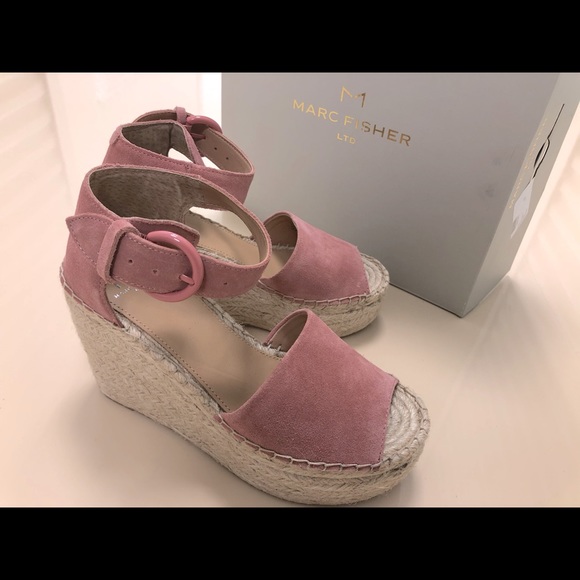 Marc Fisher LTD ALIDA ESPADRILLE WEDGE SANDAL - Picture 1 of 7